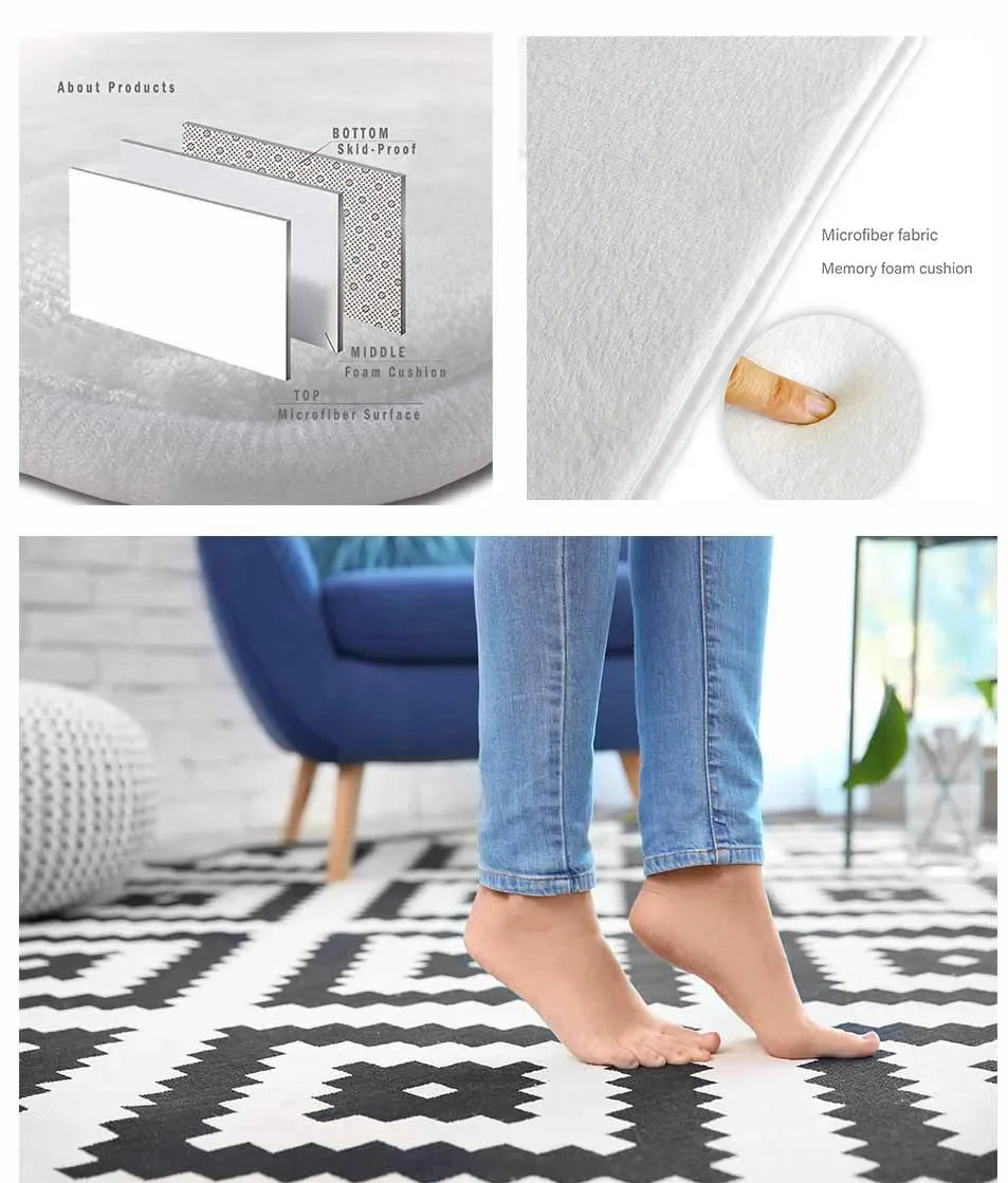 European Luxury Living Room Decoration Carpet gorgeous Bedroom Sofa Side Large Area Rugs Cloakroom Non-slip Floor Mats Washable