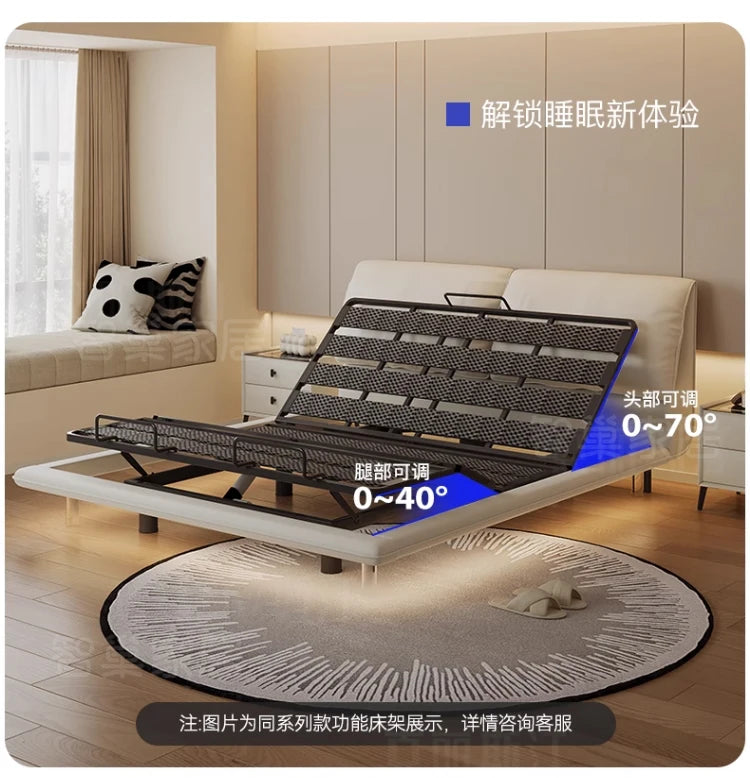 Bedroom Electric Beds Leg Support Dressing French Frame Bed Headboards Double Lounge Camas Matrimonial House Accessories