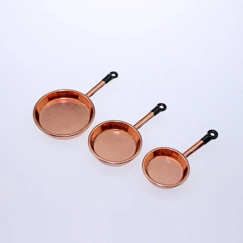 Kettle 1:12 Mini Kitchen Utensils Sets Cookware Alloy Kitchen Set Mini 1:12 Scale Mini Kitchen Cooking Kit Dollhouse Miniatures