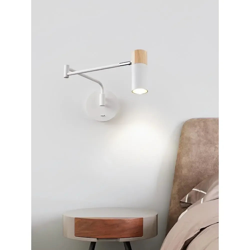 Modern Living Room Rocking Arm Wall Lamp Bedlamps for Bedroom Hotel Creative Telescopic Foldable Reading Wall Lamps