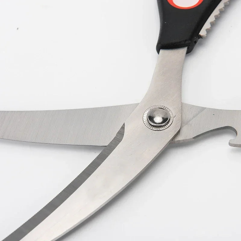 Kitchen Scissors Multi-Functional Stainless Steel Household Scissors for Cutting Chicken and Fish Special Shears