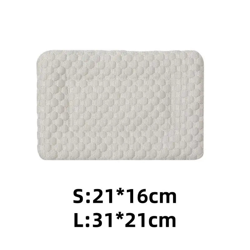✔Pet Ice Pad Cool Feeling Mat Breathable Non Slip Summer Dogs Cats Hamsters Small Pets Cool Down Heat Relief Sleeping Nest
