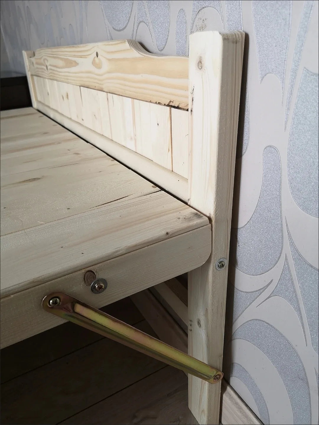 Home Bedroom Solid Wood Folding Bed for Small Apartments Rent Guest Personal Double Bed Compact Space Saving Design