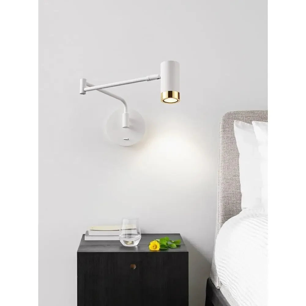Modern Living Room Rocking Arm Wall Lamp Bedlamps for Bedroom Hotel Creative Telescopic Foldable Reading Wall Lamps