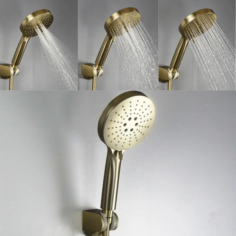 Bathroom 3 Functions Handheld High-pressure Water-Saving Shower Head Hardware Accessories High Qualit ABS Hand-Hold Shower