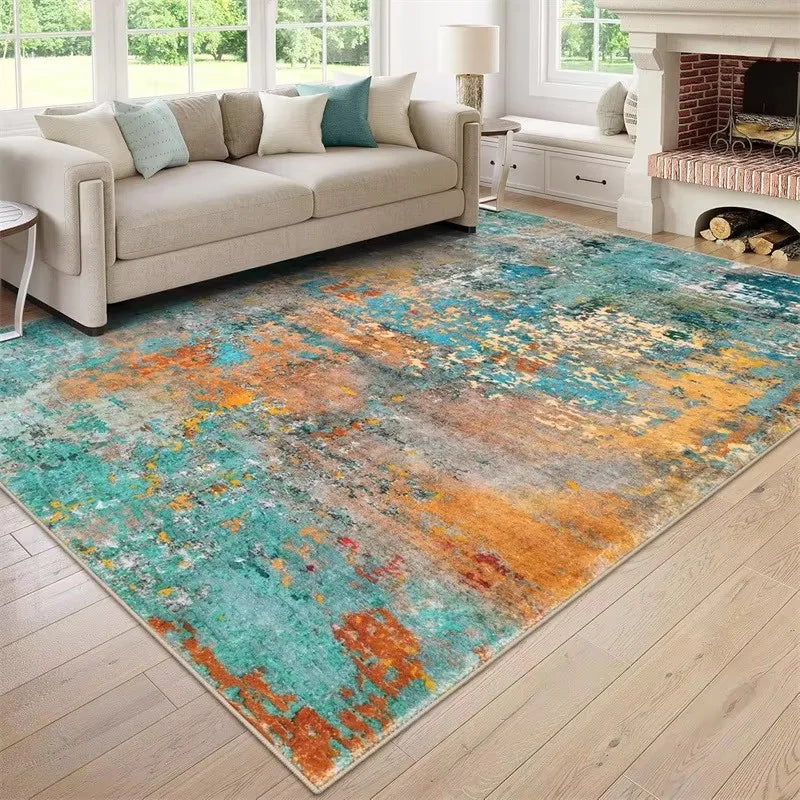 Living Room Large Area Carpet Modern Abstract Living Room Kitchen Bathroom Entryway Washable Rugs Stain-resistant Large Mats