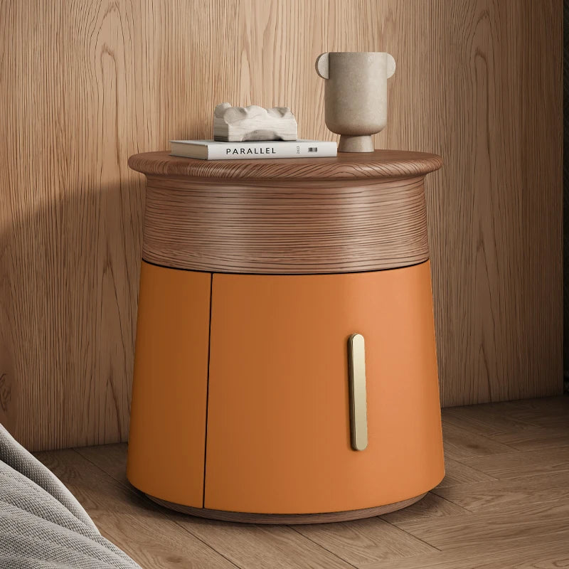 Creative Design Small Bedside Table Space Saving Drawers Storage Nightstand Unique Trendy Mesa De Noche Bedroom Furniture