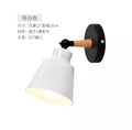 Nordic solid wood bedroom wall lamp modern minimalist Macaron LED wall lamp creative living room corridor bedside wall lamp