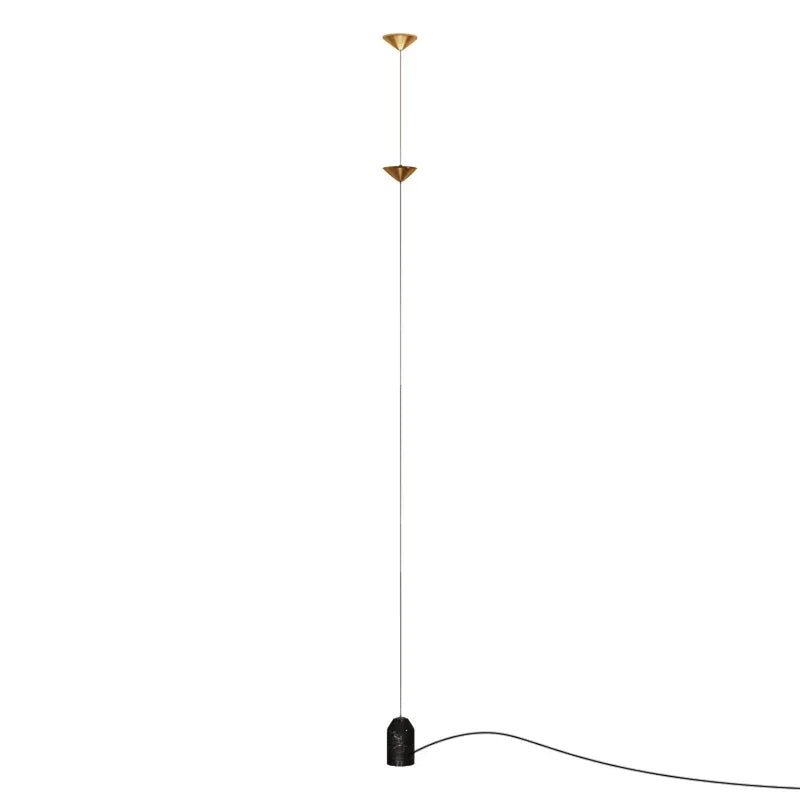 Modern Living Room Hallway Wall Floor Lamp Cone Desigh Art Decorative Iron Hanging Cable Floor Lamp for Bedroom Indoor