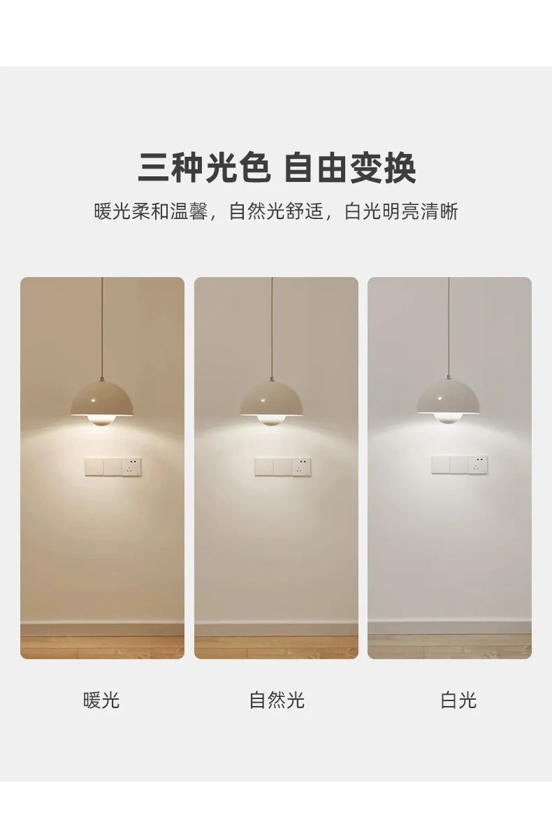 Bedroom Bedside Chandelier Danish Bud Lamp Internet Celebrity Cream Style Simple Modern Creative Small Chandelier