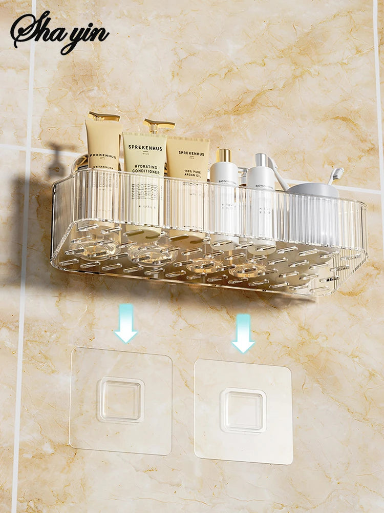 Bathroom Storage Rack Wall Mounted Toilet Washroom Washroom Washbasin Wall Organizing Storage Basket