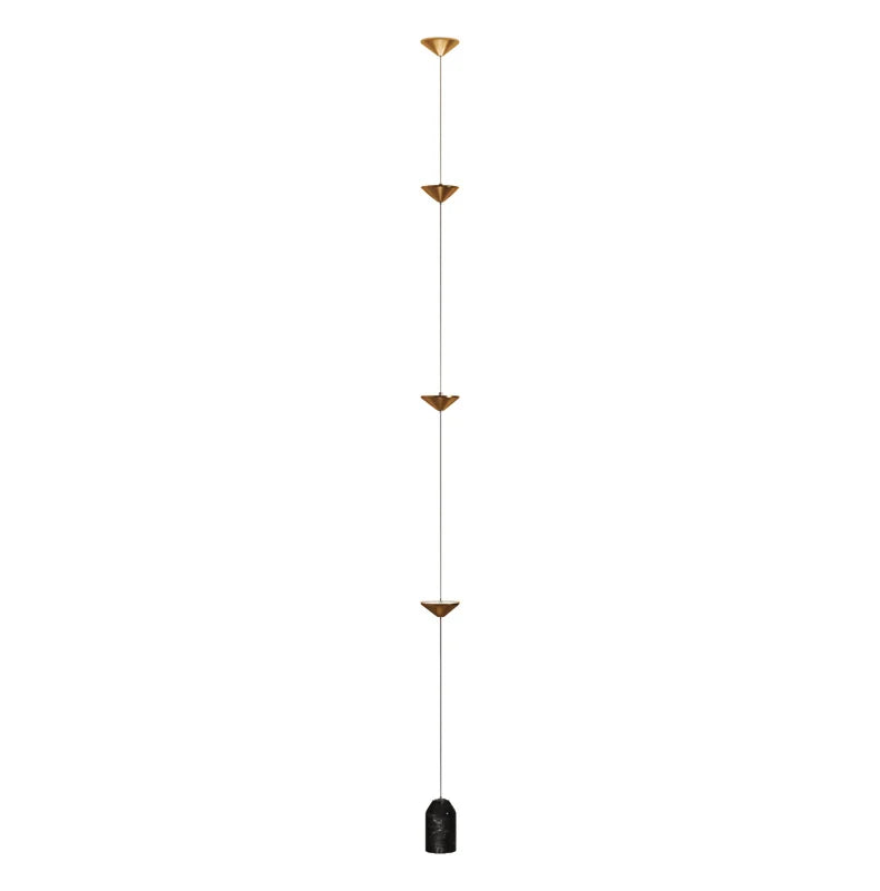 Modern Living Room Hallway Wall Floor Lamp Cone Desigh Art Decorative Iron Hanging Cable Floor Lamp for Bedroom Indoor