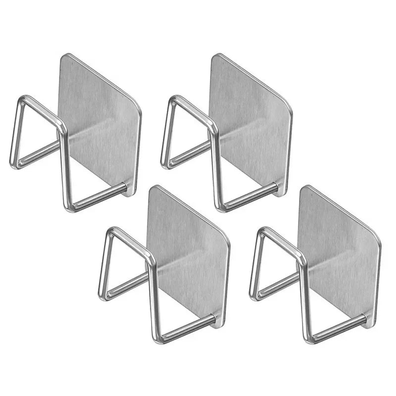 Kitchen Non Perforated Stainless Steel Storage Rack, Wall Mounted Pot Cover Rack, Cabinet Bottom Cutting Board Storage Rack