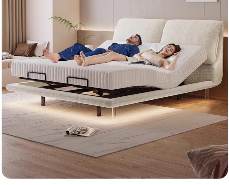 Bedroom Electric Beds Leg Support Dressing French Frame Bed Headboards Double Lounge Camas Matrimonial House Accessories