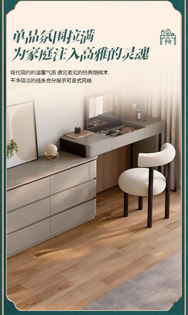 Bedroom Big Dressing Table Vintage Desk Aesthetic Luxury Dressing Table Nordic Girls Espejo Maquillaje Luz Home Furniture