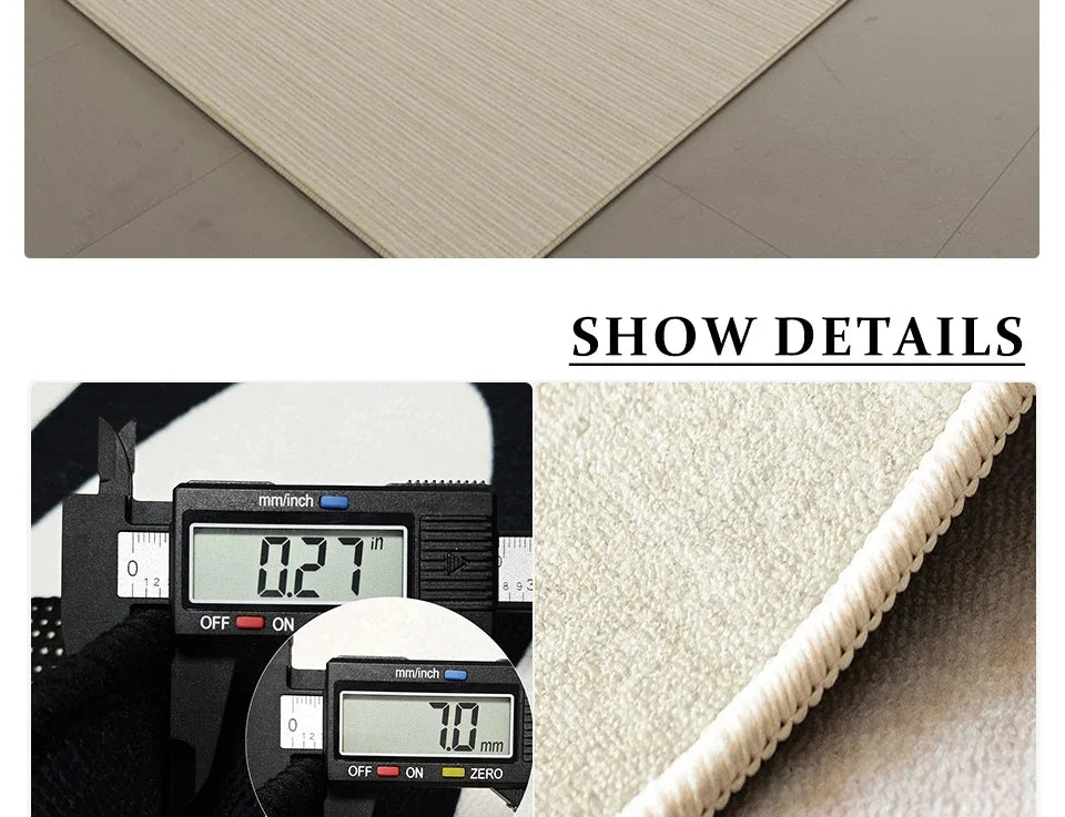 Living Room Carpet Large Area Rugs for Bedroom Decoration Rug Non-slip Floor Mat Home Decor Modern Tapis Salon שטיחים לסלון
