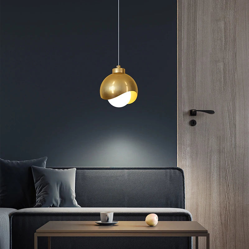 Bedroom Bedside Hanging Pendant Lamp Glass Ball LED Chandelier Lighting Ceiling Modern Interior Home Decor Lights Dining Kitchen