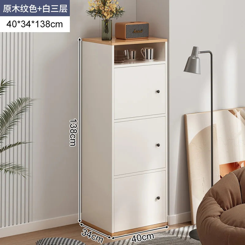 Living Room Storage Cabinet Chest of Drawers Bedroom Wooden Locker, Small Standing Cabinet, Household Bedside Locker, Drawers