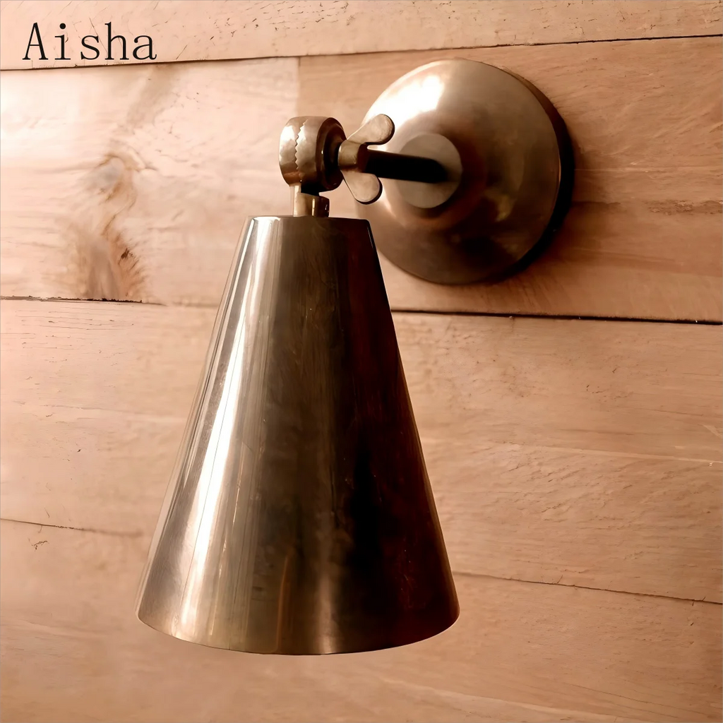 Retro Copper Bedroom Bedside Lamp Read Wall Lamp for Dressing Room Bathroom  Aisle Sconces Entrance Decoration Light