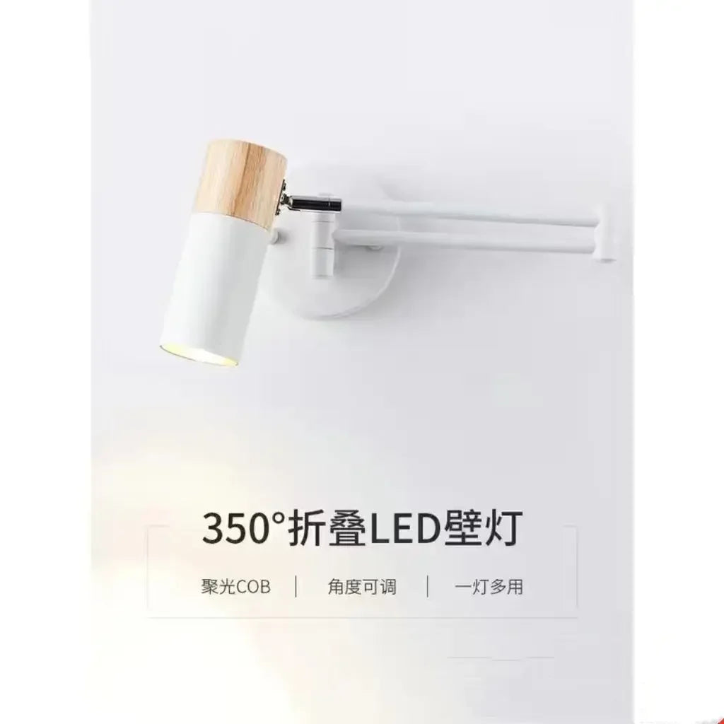 Modern Living Room Rocking Arm Wall Lamp Bedlamps for Bedroom Hotel Creative Telescopic Foldable Reading Wall Lamps