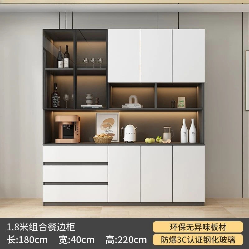 LivingRoom Cabinet Premium Solid Wood Dining Side Cabinet Integrated Household Light Luxury High-end Wine Cabinet Storage Locker