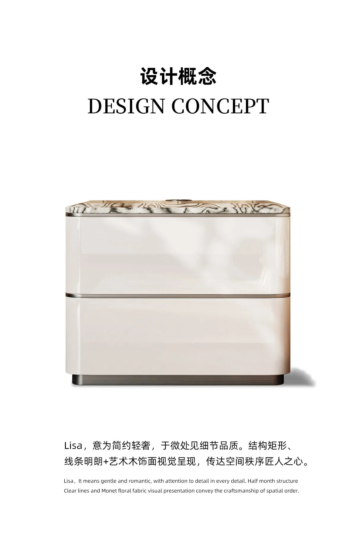 Delicacy Bedroom Nightstand Storage Drawers Classic Practical Bedside Table Aesthetic Luxury Mesitas De Noche Home Furniture