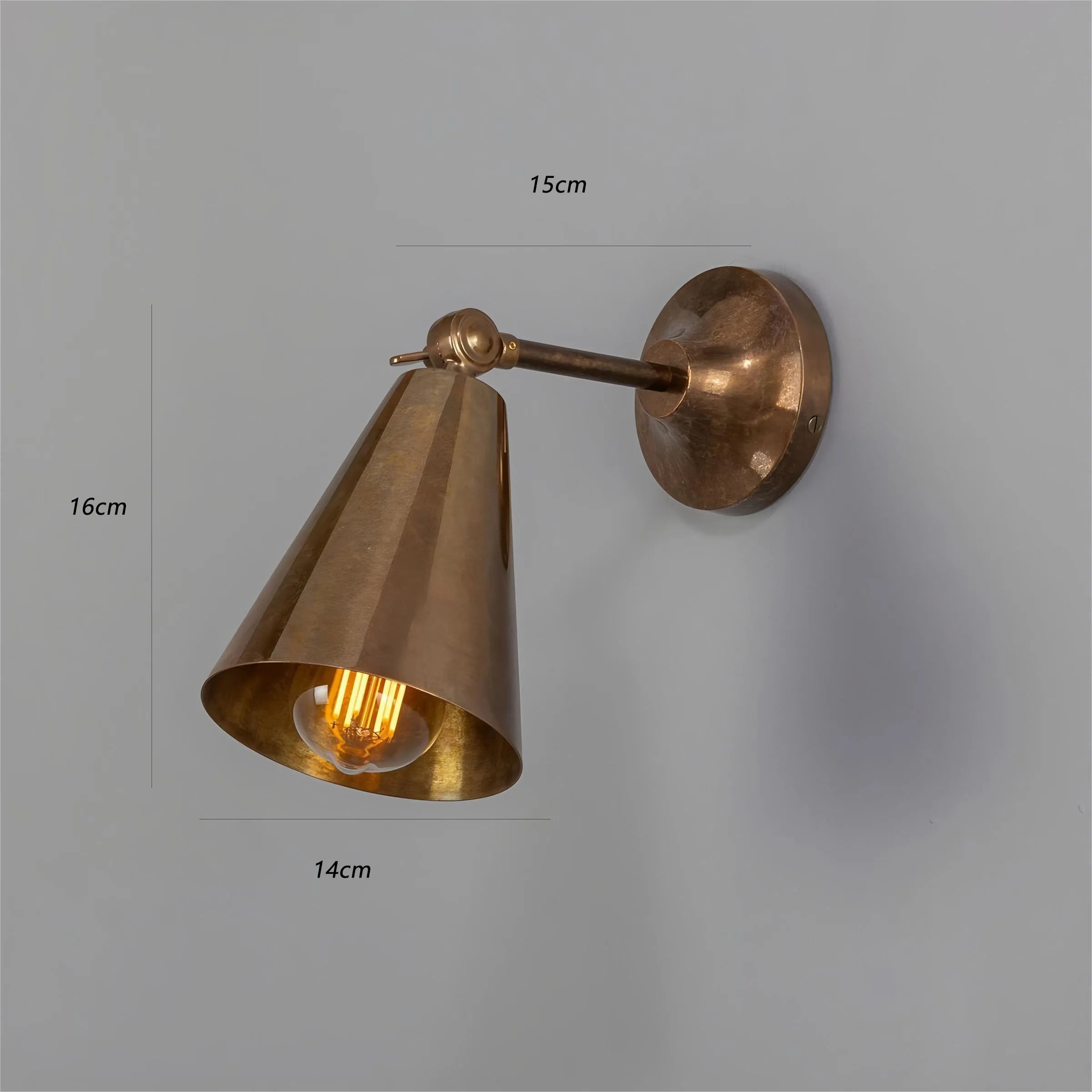 Retro Copper Bedroom Bedside Lamp Read Wall Lamp for Dressing Room Bathroom  Aisle Sconces Entrance Decoration Light