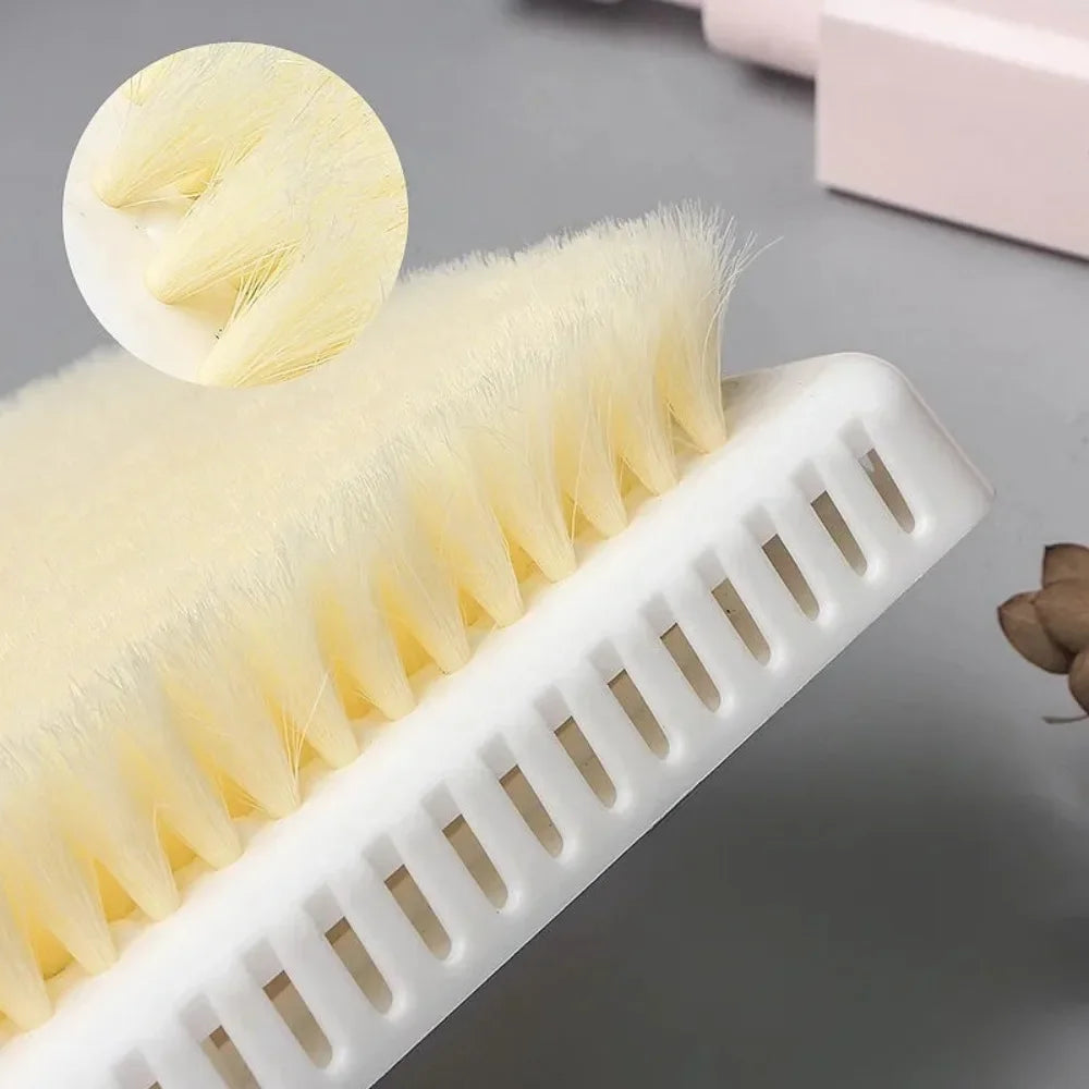 Wall Mounted Back Scrubber Shower Brush Bath Body Brush Exfoliating Scrubber Self Cleaning Back Washer Bathroom Accessories