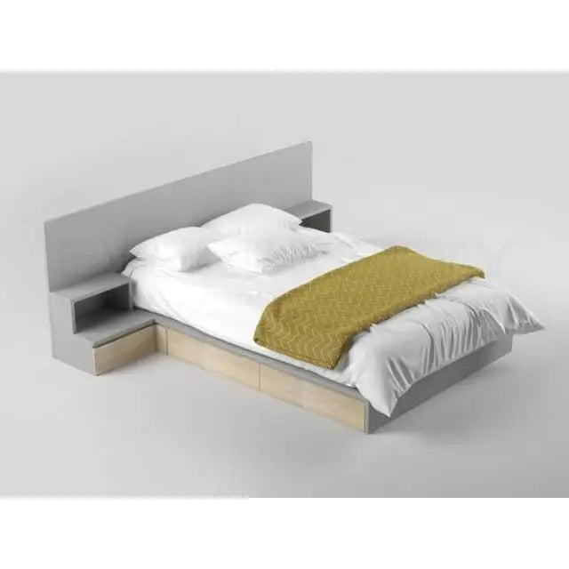 Hotel Bedroom Furniture Adult Double Bed Big Wooden Beds Comfortable and Eco-friendly Matertrial