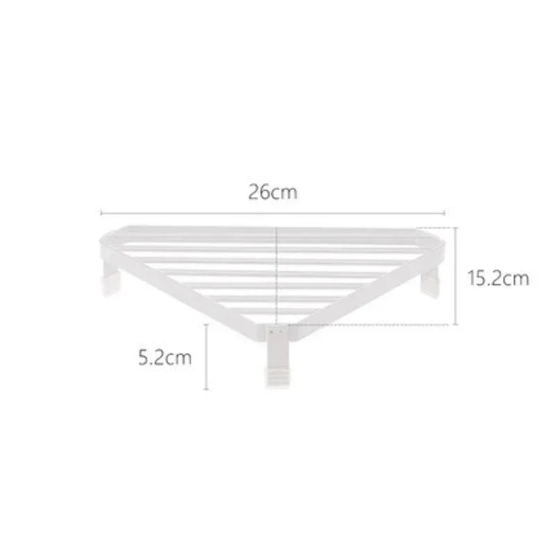 Kitchen Storage Metal Iron Single Layer Kitchen Seasoning Jar Pot Shelf Dish Drying Rack