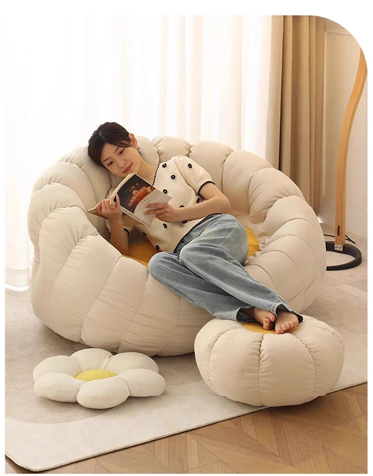 2 Person Living Room Sofas Modern Puffs Sofa Comfortable Relaxing Sofas Bedroom Luxury Sofa Sets Lazy Bean Bag Home Furniture