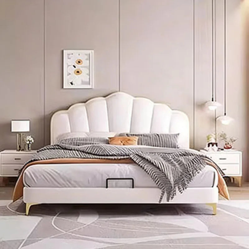 Modern Wooden Bed Bedroom Princess Design Sleeping Floor Mobile Girls Luxury Bed Children Letto Matrimoniale Hotel Furniture
