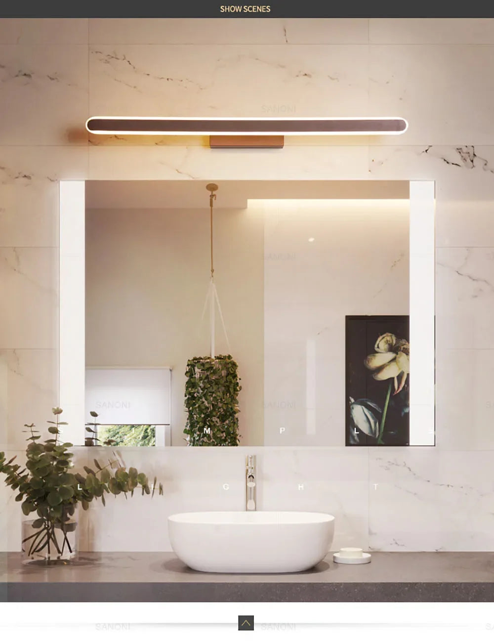 Bathroom LED Wall Lamp Wall Sconce Modern Mirror Headlight for Toilet Stairs Aisle Vanty Lamps Home Decorations Fixture Luster