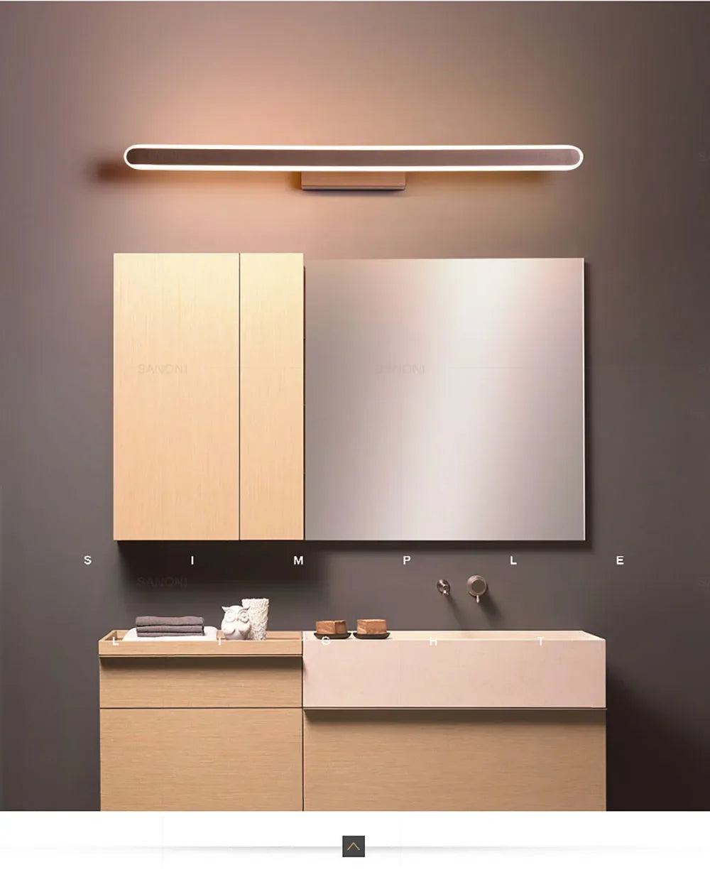 Bathroom LED Wall Lamp Wall Sconce Modern Mirror Headlight for Toilet Stairs Aisle Vanty Lamps Home Decorations Fixture Luster