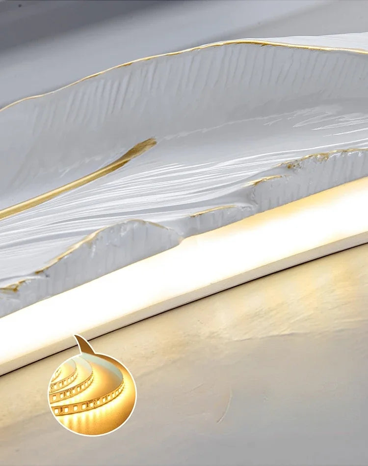 Modern Living Room Corridor Lighting Wall Lamp Nordic Home Decor Bedroom Bedside Lamps Light Luxury Creative LED Feather Lamp
