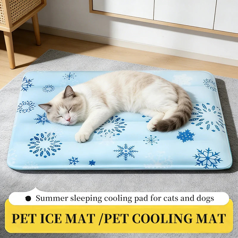 Pet Cooling Mat, Summer Cooling Pad for Dogs & Cats, Pet Ice Sleeping Cushion Summer Cooling Cushion
