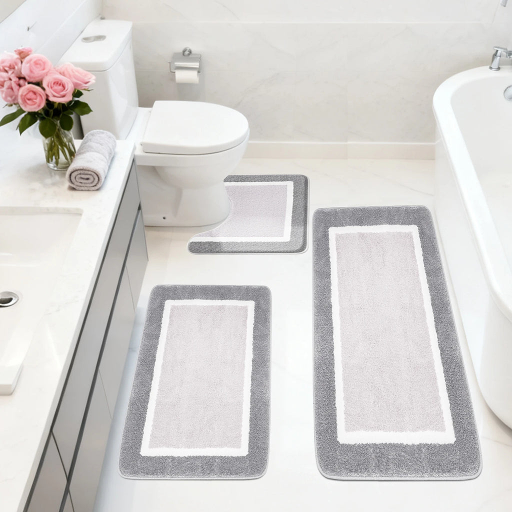 Super Absorbent Bath Mat Memory Foam Carpet Non-slip Bathroom Rug Bathtub Side Floor Rugs Shower Room Doormat Toilet Footpad