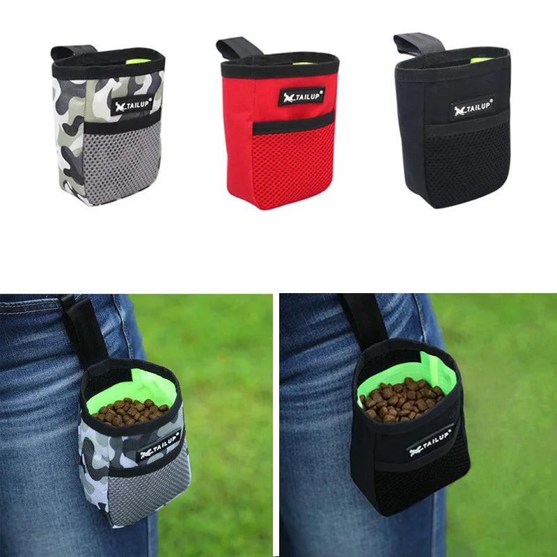 Pet Dog Puppy Training Treat Snack Bait Pet Feed Pocket Pouch Obedience Agility Pouch Food Bag Pocket Snack Reward Waist Bag