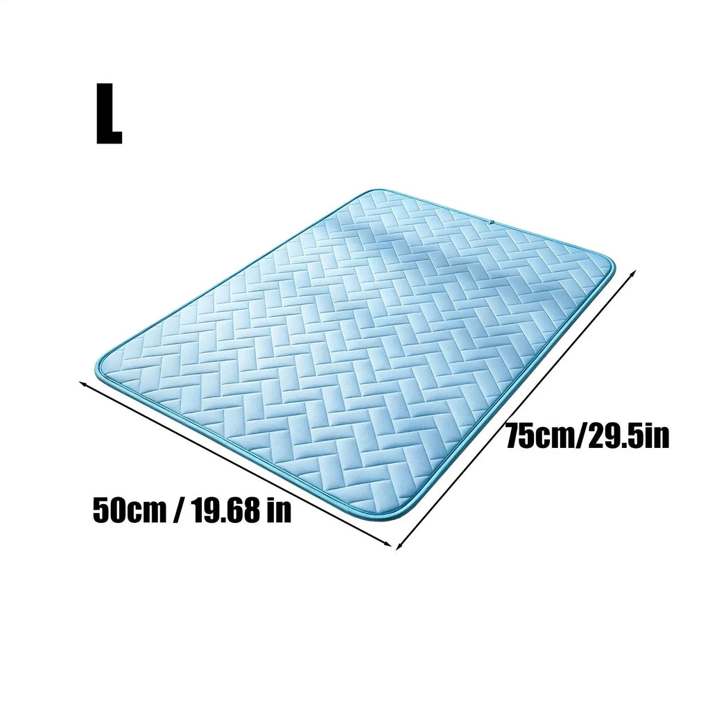 Pet Cooling Mat Pet Ice Silk Cold Pad Dog Foldable Cooling Mat for Outdoor Indoor Backyard Balcony Home Living Room Bedroom