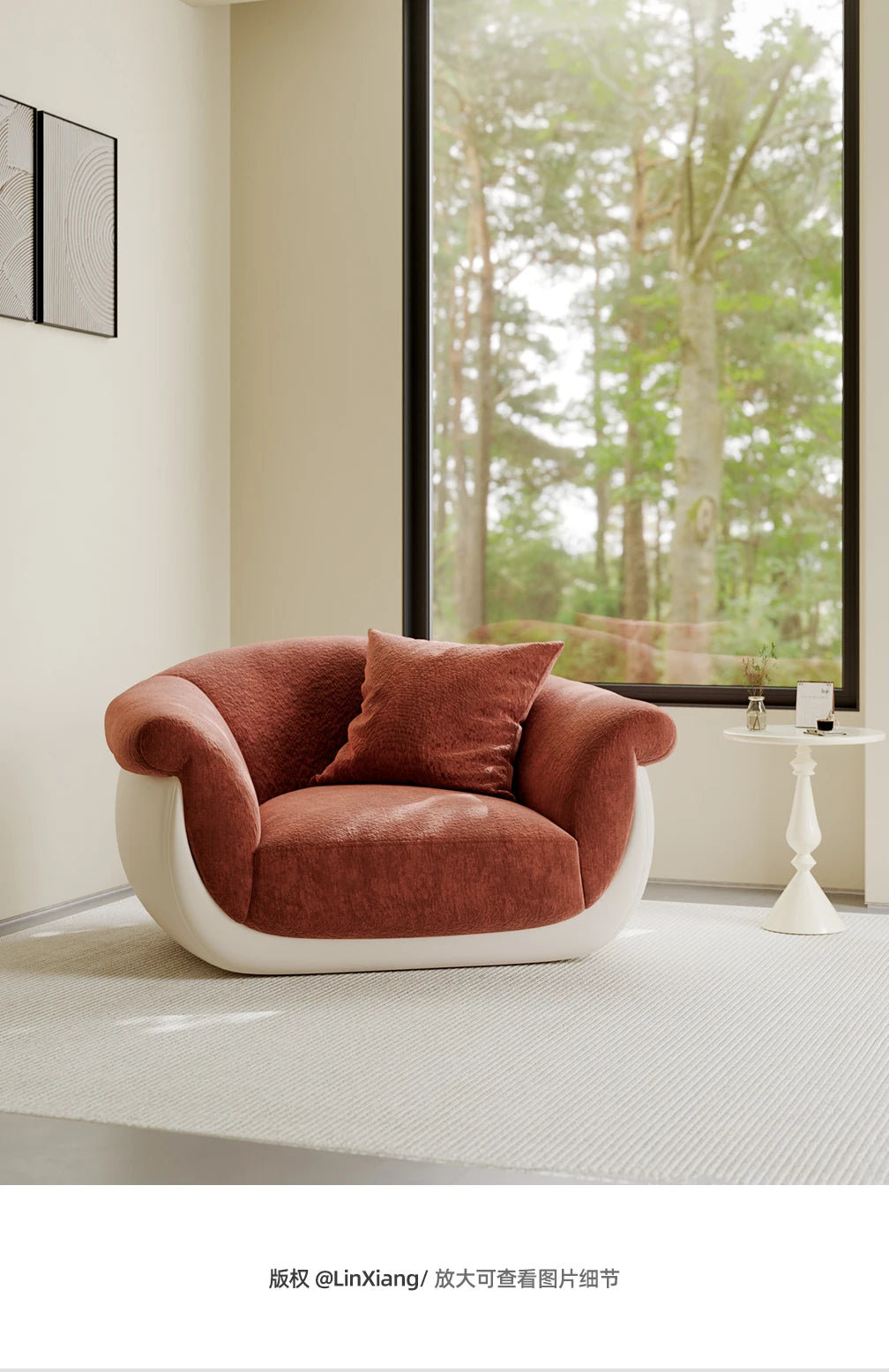 Single Lazy Sofa Living Room Minimalist Comfortable Modern Pink Sofa Small Fabric Divano Soggiorno Di Lusso House Accessories