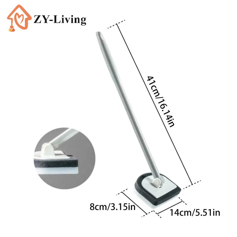 Bathroom Sponge Cleaning Brush Multi-Functional Tool Long Handle Removable Household Floor Bathtub Brushes Ceramic Tile Brush