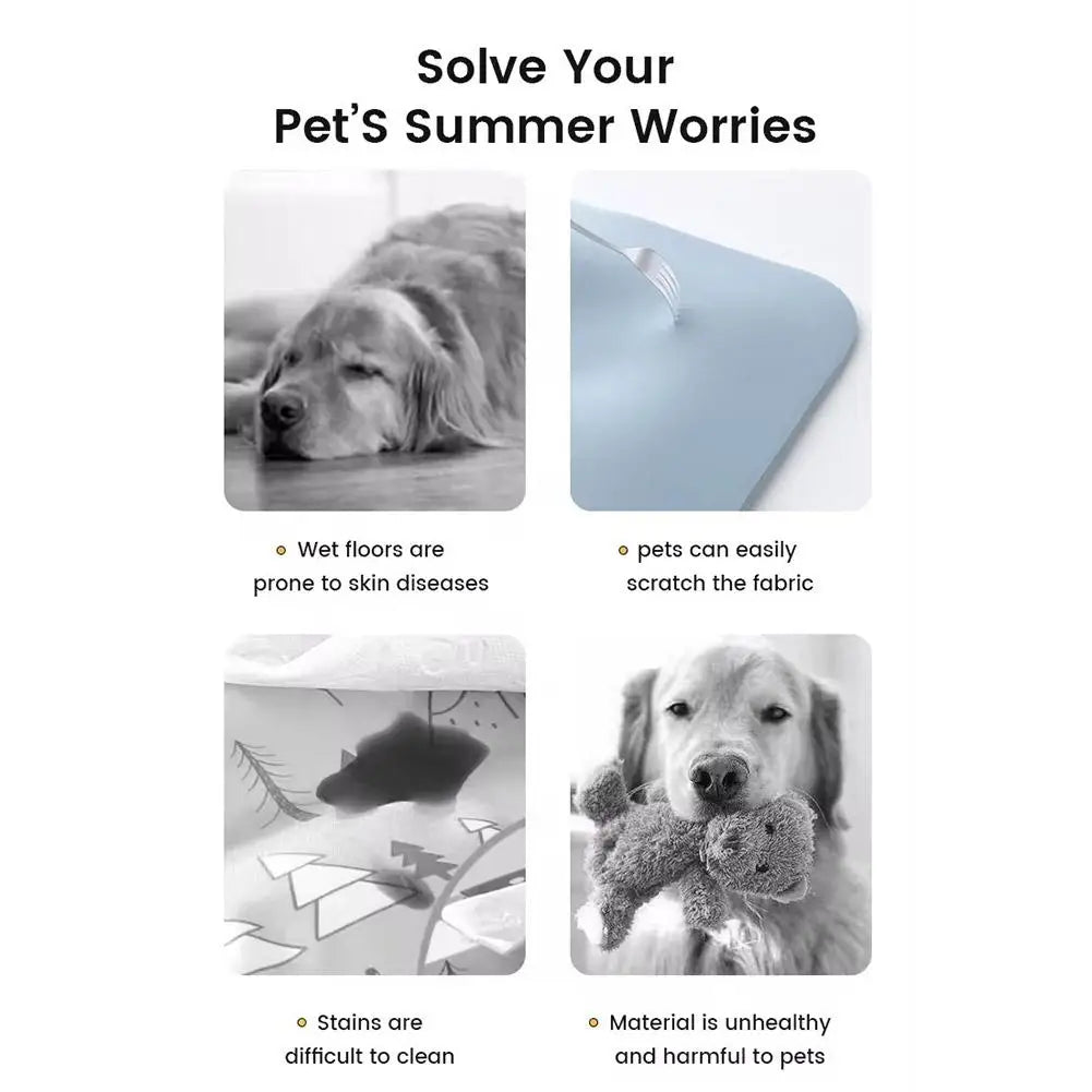 Cooling Ice Mat For Pets Summer Pet Cold Bed Extra Large For Small Big Dogs Pet Accessories Water Injection Cooling Pad Dry Pad