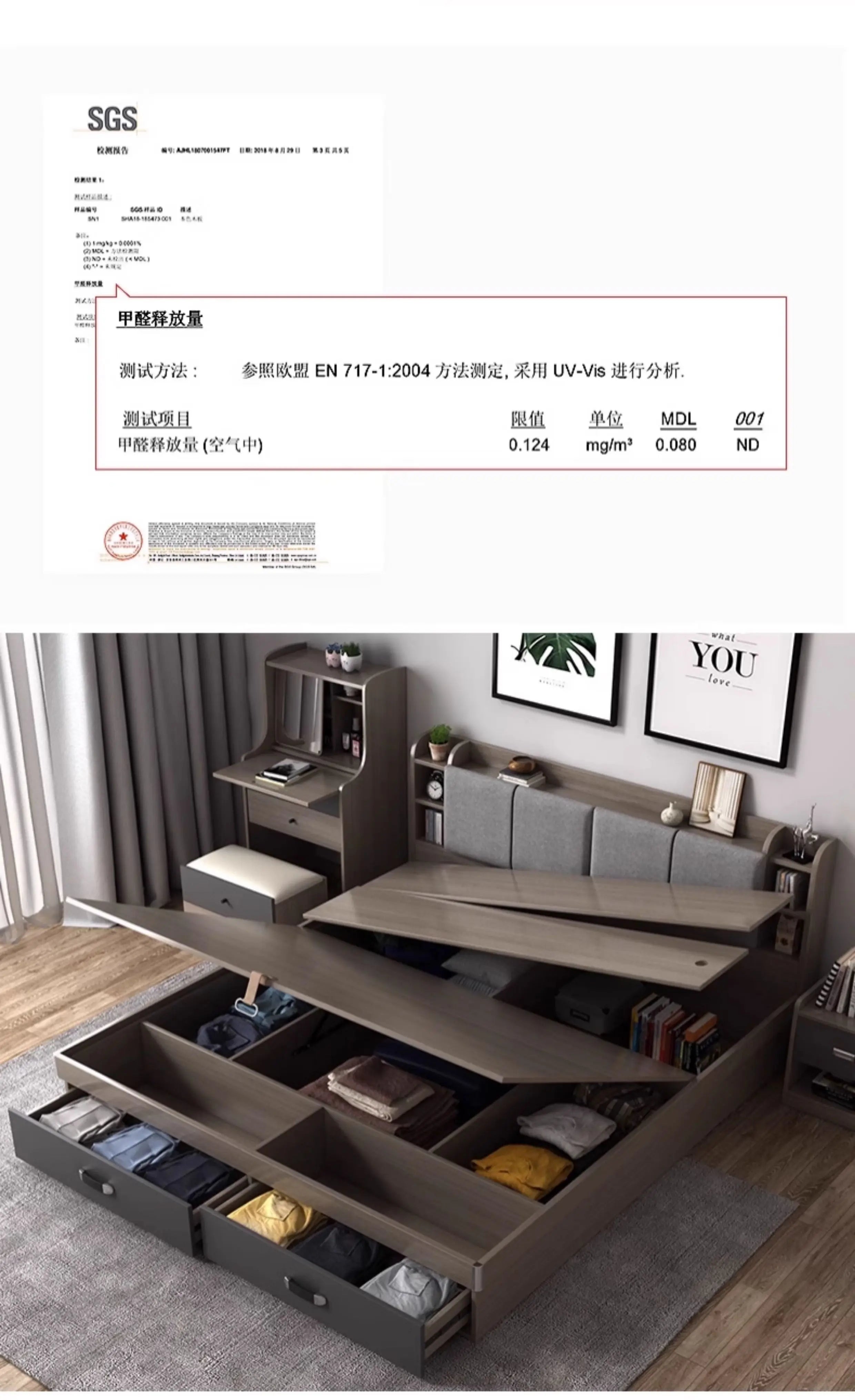 Unique Bedroom Bed Aesthetic Modern Girls Storage Luxury Bed Lounge Sleeping Headboard Letto Matrimoniale Home Accessories