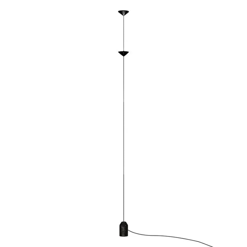 Modern Living Room Hallway Wall Floor Lamp Cone Desigh Art Decorative Iron Hanging Cable Floor Lamp for Bedroom Indoor
