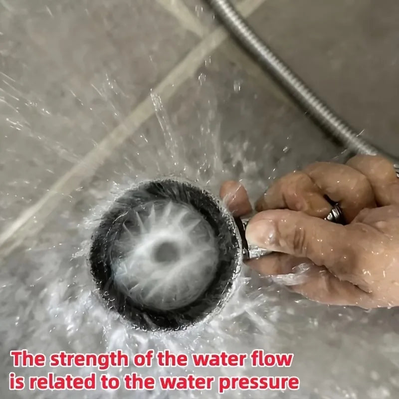 Bathroom shower head for men, designed for bathing, with a high-pressure, large-flow, ring-shaped showerhead. Suitable for G1/2inch standard connectors. Easy to disassemble, compact and portable, can also be used outdoors