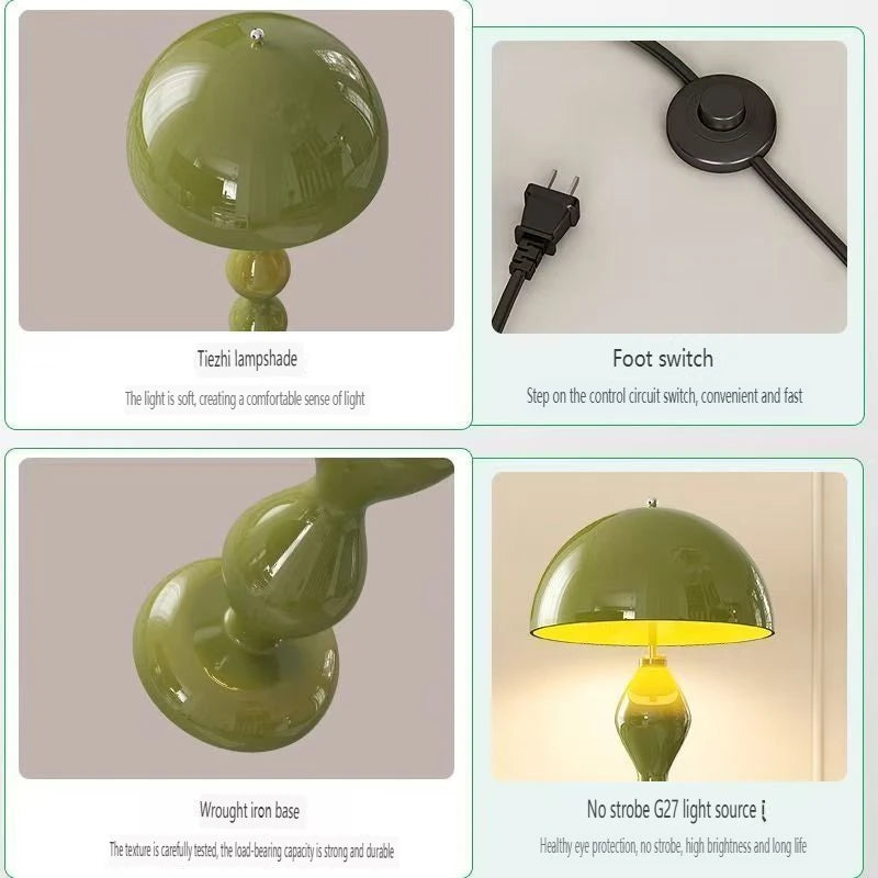 Nordic Living Room LED Floor Lamp Creative Mushroom Shape Indoor Atmosphere Lighting Decorative Floor Lamp