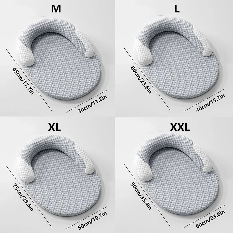 Cooling Dog Bed Summer Ice Silk Cat Mat Oval Pet Nest Breathable Heat Dissipation Cooling Pad for Small Medium Large Dogs Cats