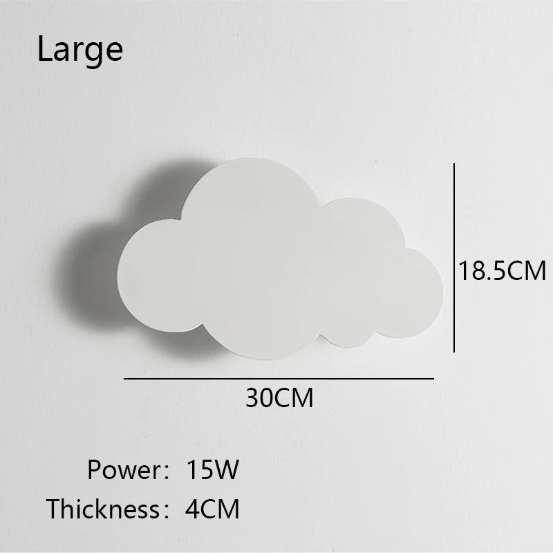 New Baby Room Cloud Wall Lamp Bedroom Bed Living Dining Room Attic Creative Warm Decoration Dimmable Wall Light
