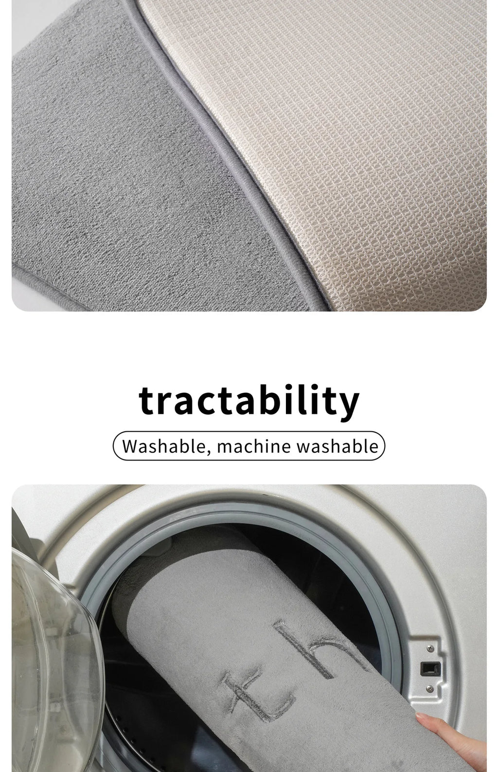Bath Mats Simple Solid Color Super Soft Rebound Water Absorbent Quick Drying Foot Mat Bathroom Rug Shower Room Doormat