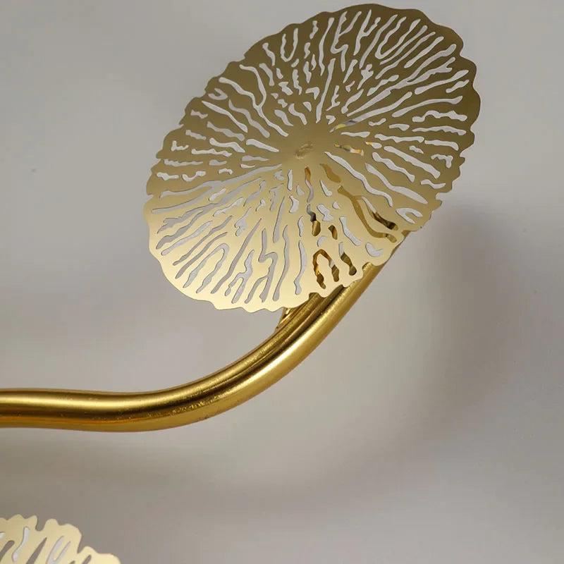 Post-modern Living Room Lotus Leaf Decor Creative New Chinese-style Dining Room Light Minimalist Bedroom and Hallway Wall Lamp